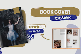 design attractive book cover, kindle book cover design, hardcover design