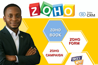 customize automate your zoho CRM, zoho campaigns, zoho forms, projects