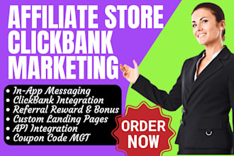 setup shopify store affliate referral influencer clickbank partnership marketing