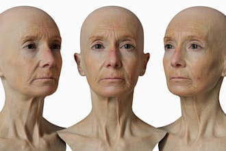 create 3d head metahuman character modeling ue5 to ue9 design and 3d rigging