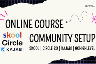 setup skool online community ghl circle so mighty networks membervault kajabi