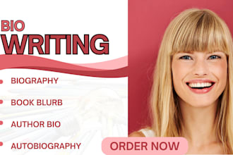 be your biography writer autobiography memoir book blurb writing author bio