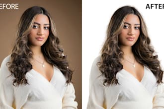 photoshop hair masking and background remove