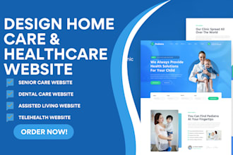 design home care website, dna testing senior care, healthcare telehealth website