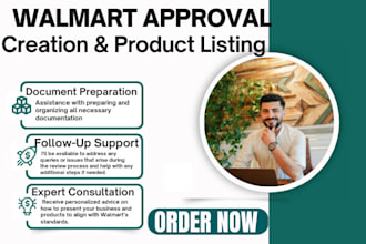 create walmart seller account get approval with shopify website design in 24hrs