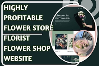design highly profitable flower store florist website floral website flower shop