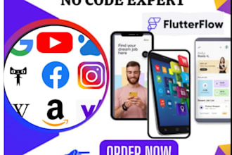 build mobile app with appsheet, draftbit, flutterflow, glide and shoutem app