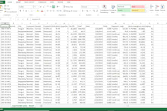 excel data wrangling, editing, cleaning, formatting