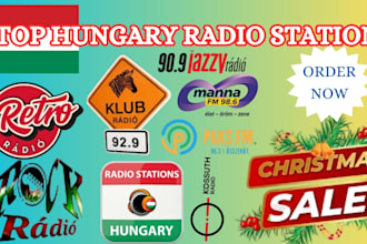 advertise and broadcast your songs live on top hungary radio stations