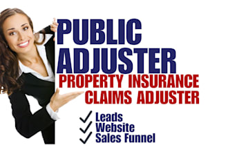 generate exclusive public adjuster leads insurance claim lead adjuster website