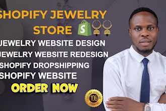 design jewelry shopify store, jewelry shopify website with dropshipping store