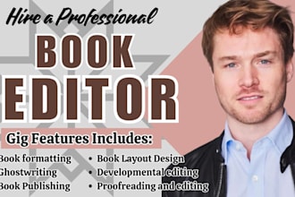 proofread edit format fiction nonfiction novel memoir developmental book editor