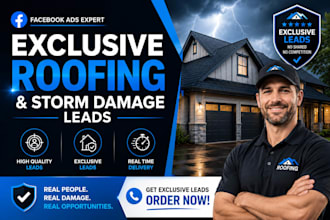 generate exclusive roofing and storm damage leads with facebook ads
