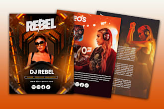 design media kit, press kit, one sheet, flyer, epk