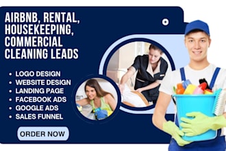 generate airbnb, rental, house keeping, commercial cleaning leads