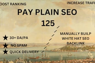 create 125 high da pa quality backlinks