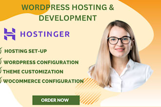 build professional hostinger bluehost godaddy, or wordpress woocommerce website