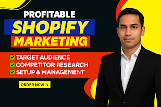 be your shopify manager for marketing, store promotion, virtual assistant