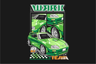 design a racing team jersey