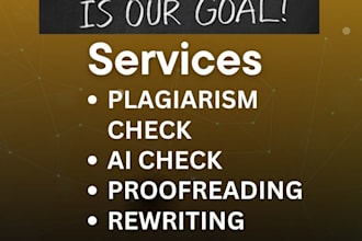 check plagiarism generate ai report in 1 hour and rewrite