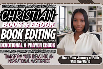 ghostwrite christian book, devotional, memoir, prayer ebook