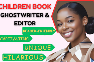 ghostwrite children storybook or children book editing