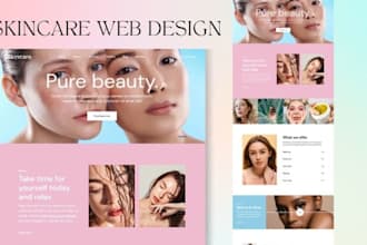design cosmetics store skincare shopify lipgloss lipstick makeup beauty website