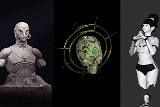 sculpt a 3d character
