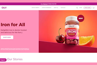 design nutraceutical website health supplement shopify store supplement website