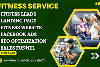generate health and fitness leads weight loss landing page gym fitness website