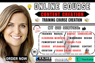 create ebook online course content course curriculum creation training manual