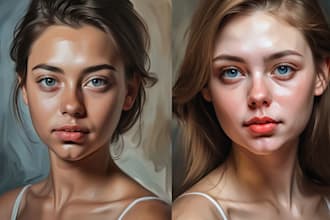 draw digital oil painting based on your photo