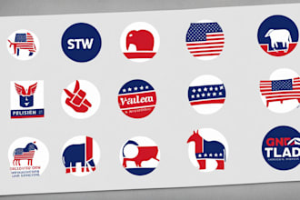 make an attractive political campaign logo design