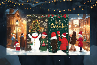 do unique christmas cards, greeting cards, and invitation cardd