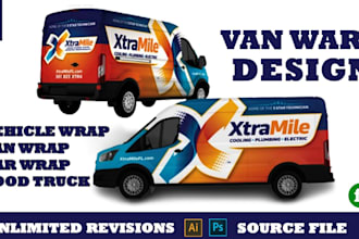 car wrap design, vehicle wrap design and van wrap design