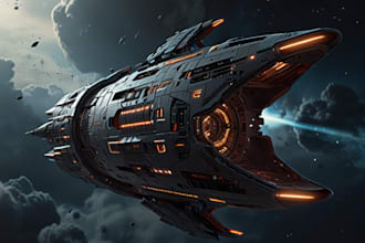 draw you sci fi and spaceship design for you