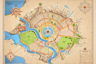 draw custom vector map, route map or direction map