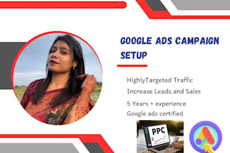 setup and manage highly profitable google ads ppc campaign