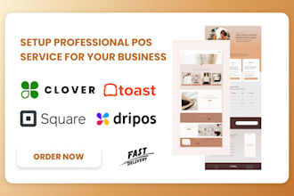 set up toast pos clover pos, square pos dripos pos for your business