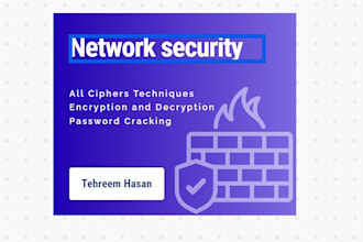 help you in network security related problems and tasks