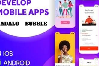 bubble io develop mvp mobile app bubble developer saas adalo flutter flutterflow
