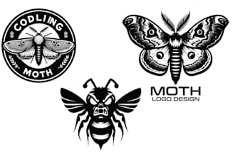 create hand drawn skull bee logo and t shirt design