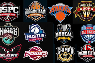 do a school league logo for baseball, basketball, football, hockey, events