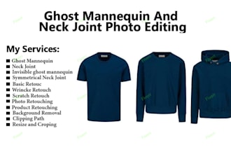 do ghost photo editing and neck join service