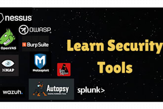 teach all major security and kali linux tools