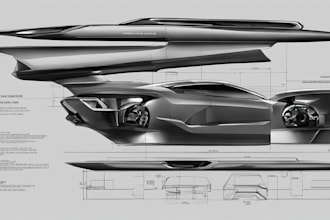 industrial design and concept sketched of product