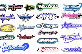 design y2k style logo streetwear for your brand