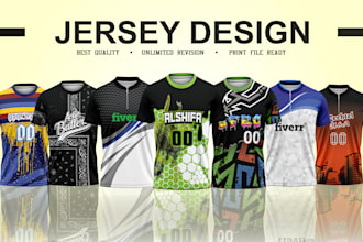 design full sublimation unique esports or gaming jersey