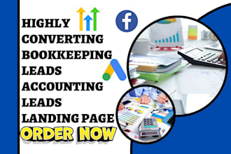 generate hot bookkeeping leads accounting leads via facebook ads google ads