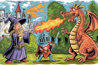 design doodle art illustration and cartoon doodle for any purpose